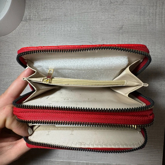 Red Halston Wallet - NWT - Picture 7 of 9